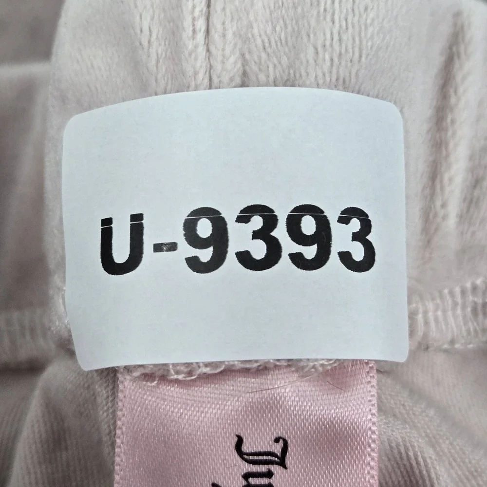 Juicy Couture Women Sleepwear XL Pink Pajama‎ Jogger Velour Rhinestones
